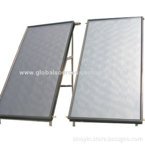 Flat Plate Solar Collector with 6063-T5 Frame, Low Iron Tempered Glass for Cover, EPDM for Sealing